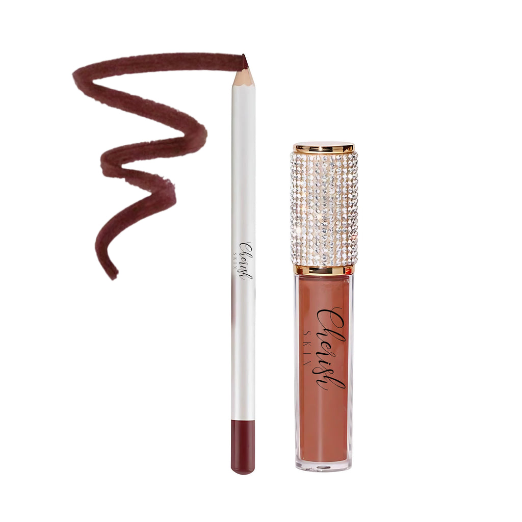 NEW! Brownie Diamond Matte Lipstick + Lip Liner Kit
