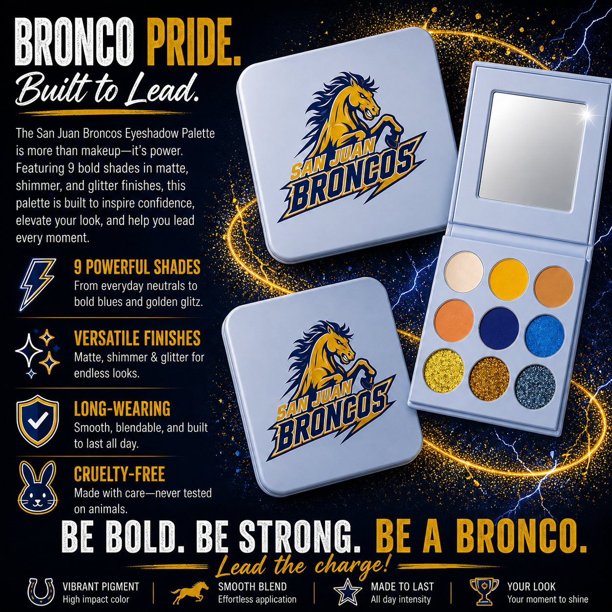 San Juan Broncos Palette