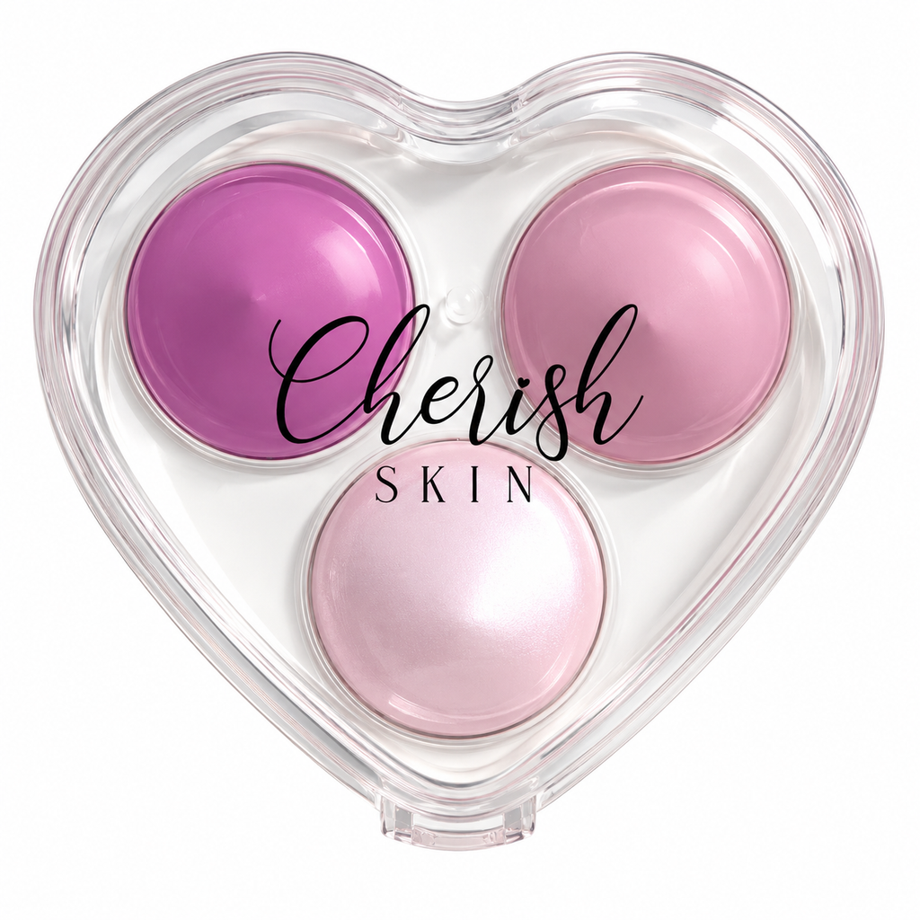 Heart Shaped Beauty Blender Trio + Case