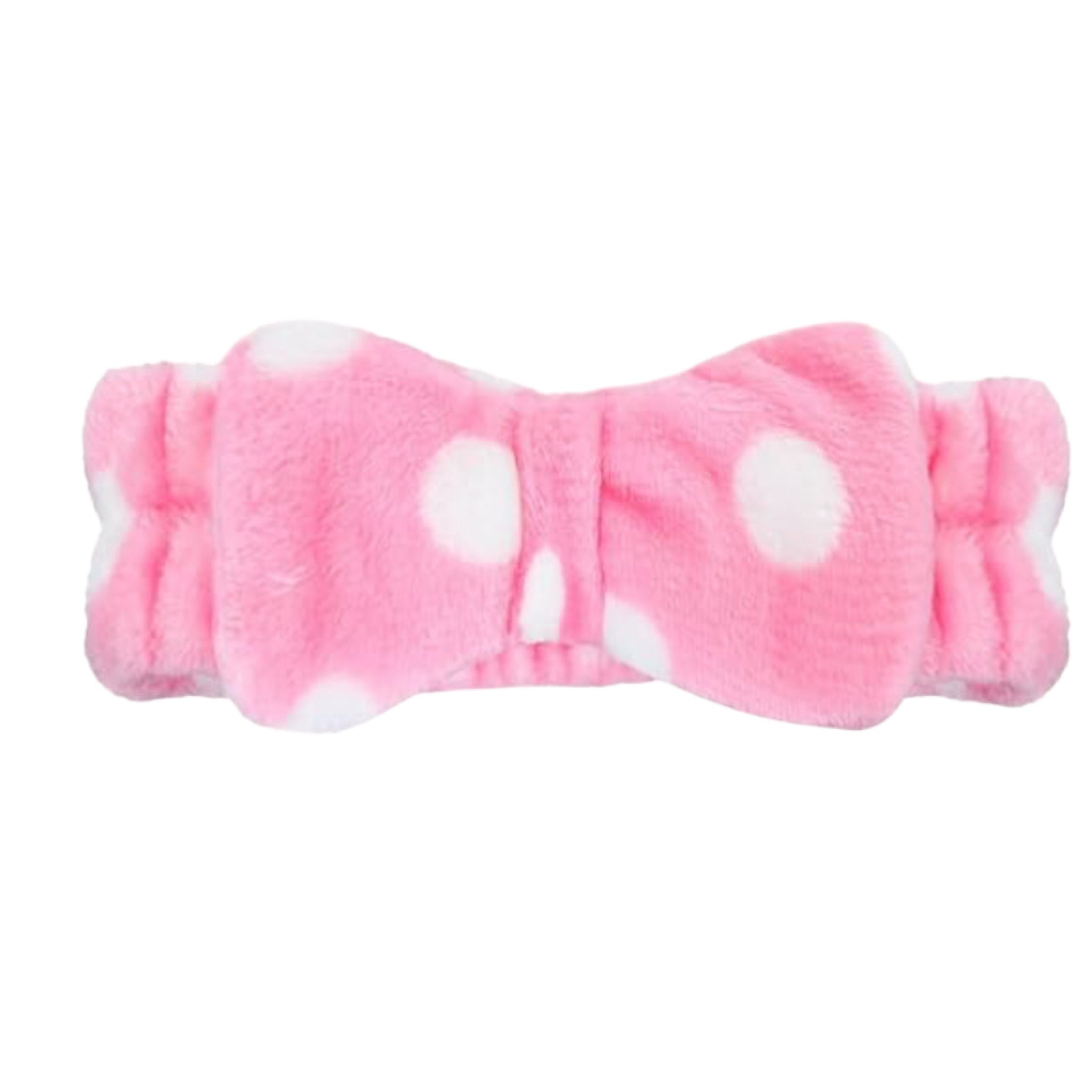 Plush Pink Polkadot Headband