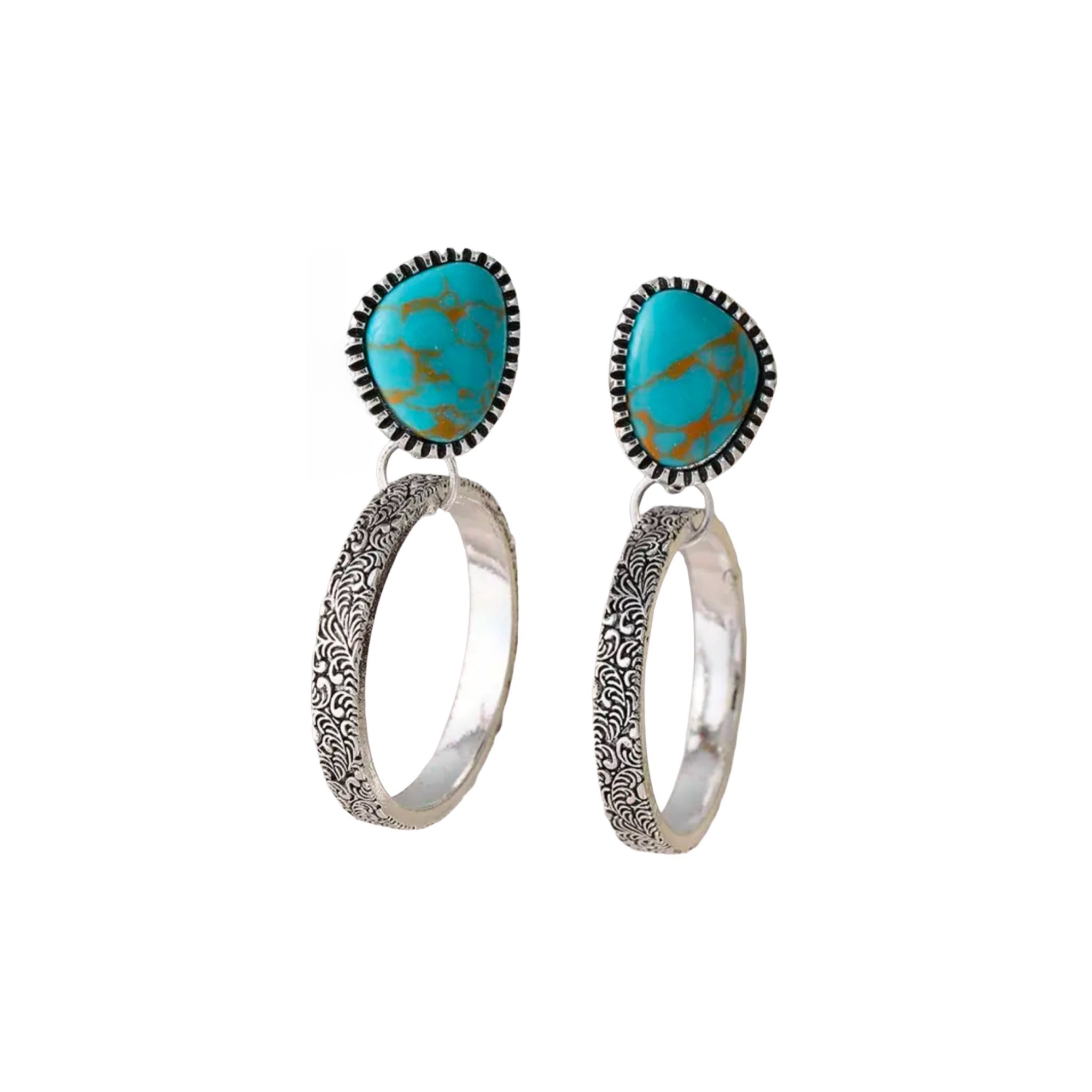 Turquoise Mini Hoops