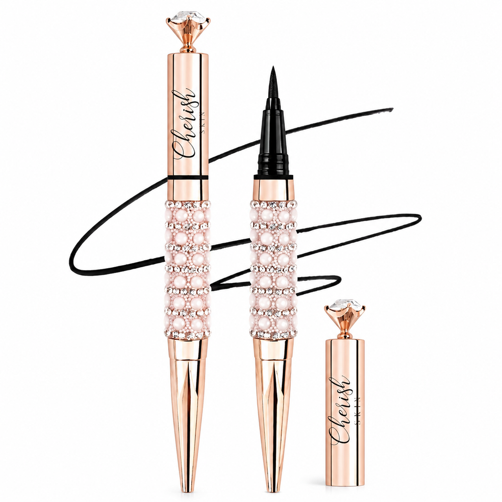 NEW! Rose Gold Diamond Waterproof & Smudge-proof Black Eyeliner